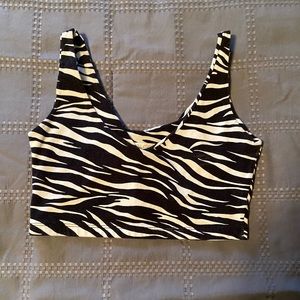 Brandy Melville Lydia Zebra Tank Top